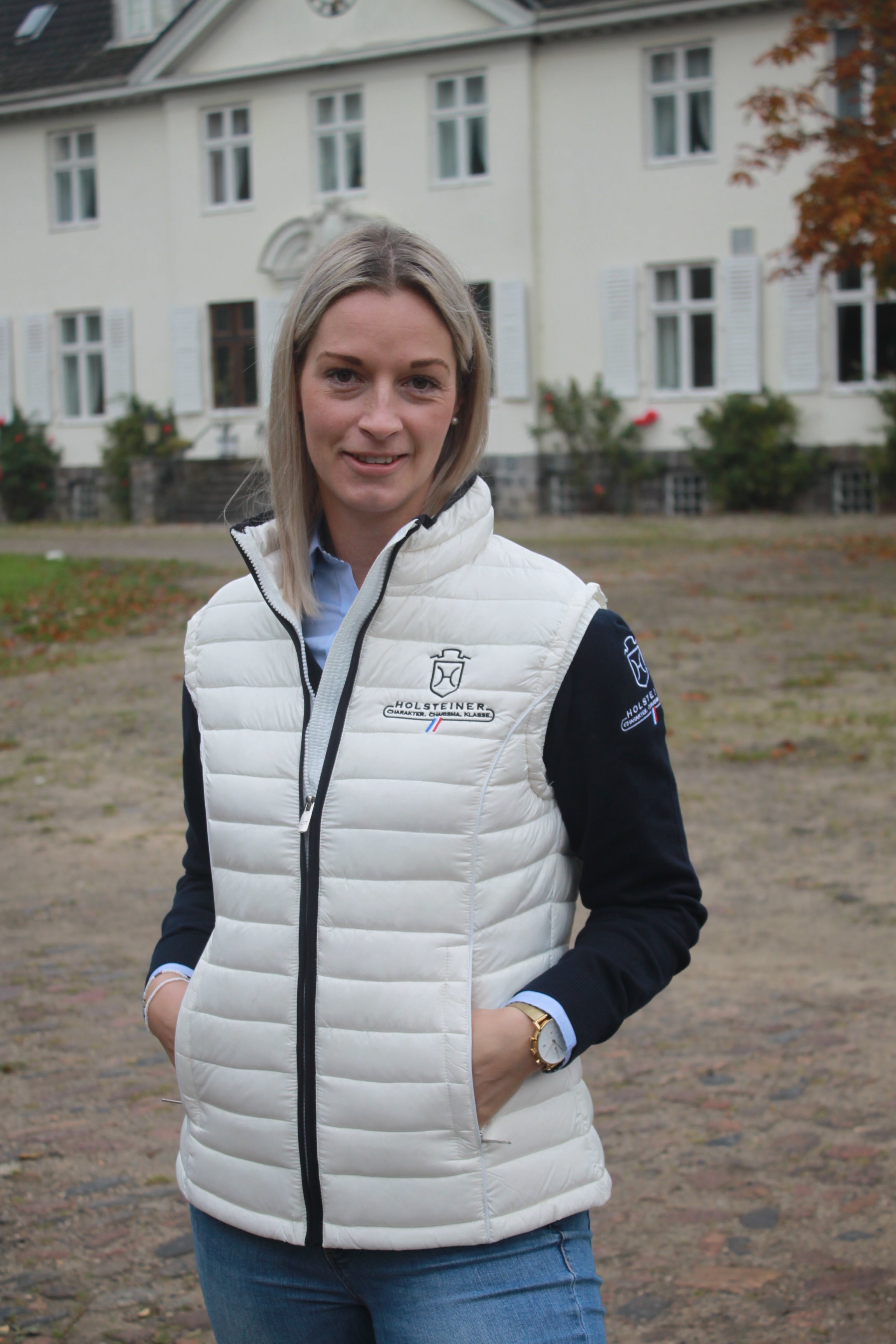 Damen Daunenweste „Holstein Color Flex“