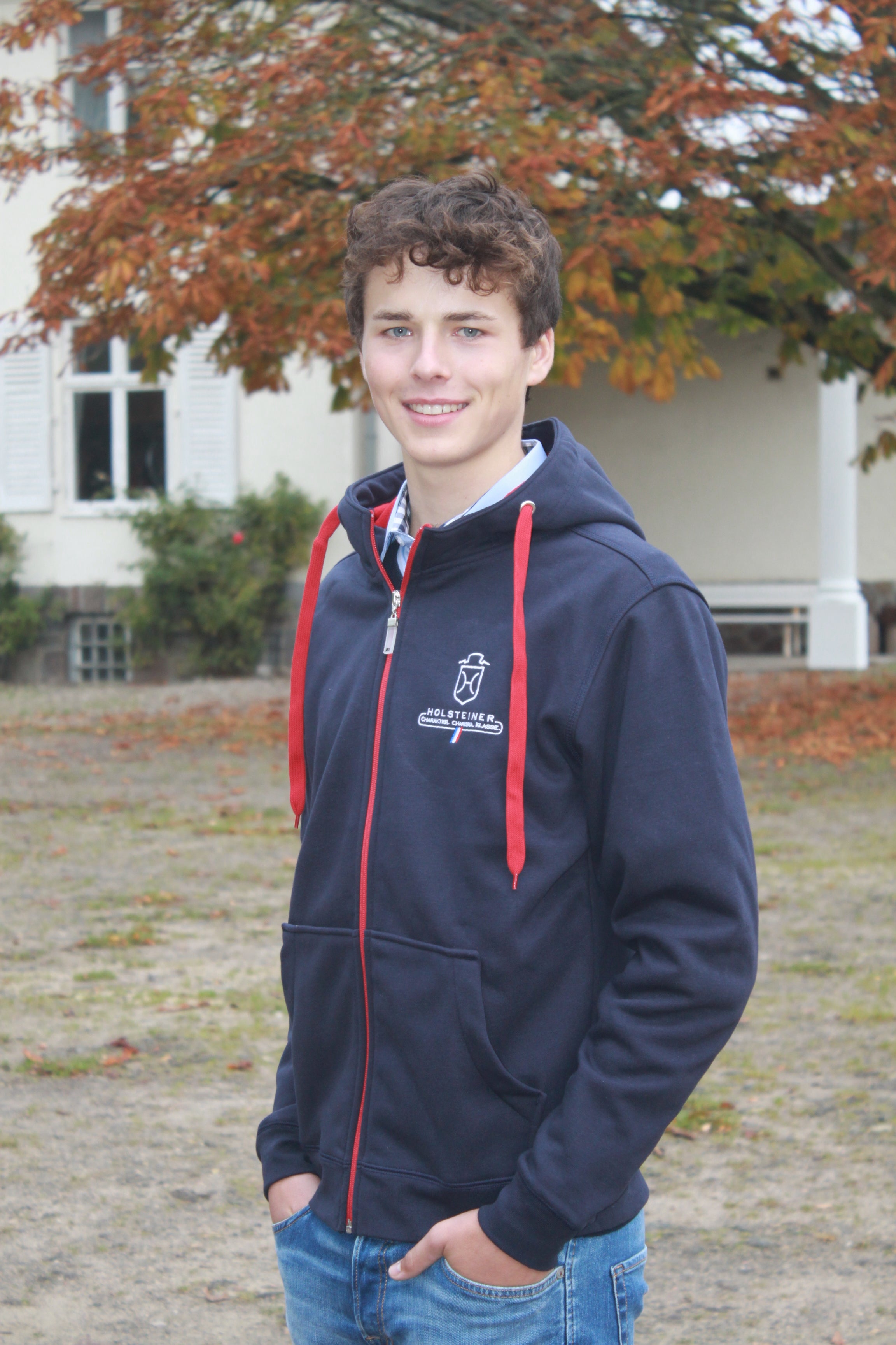 Unisex Sweatjacke "Holstein Contrast"