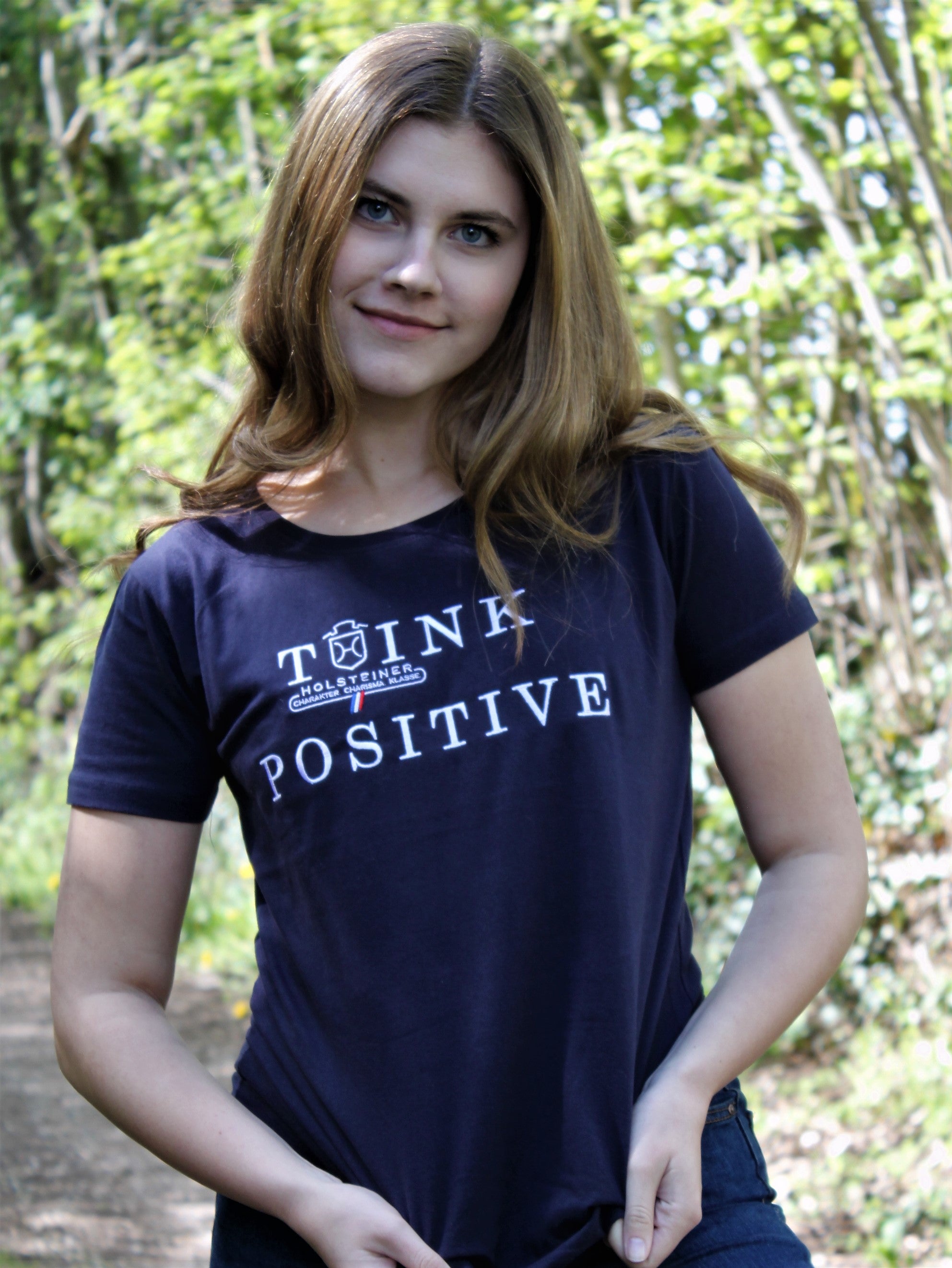 Damen Holsteiner Positive Vibes Shirt – Think Positive!