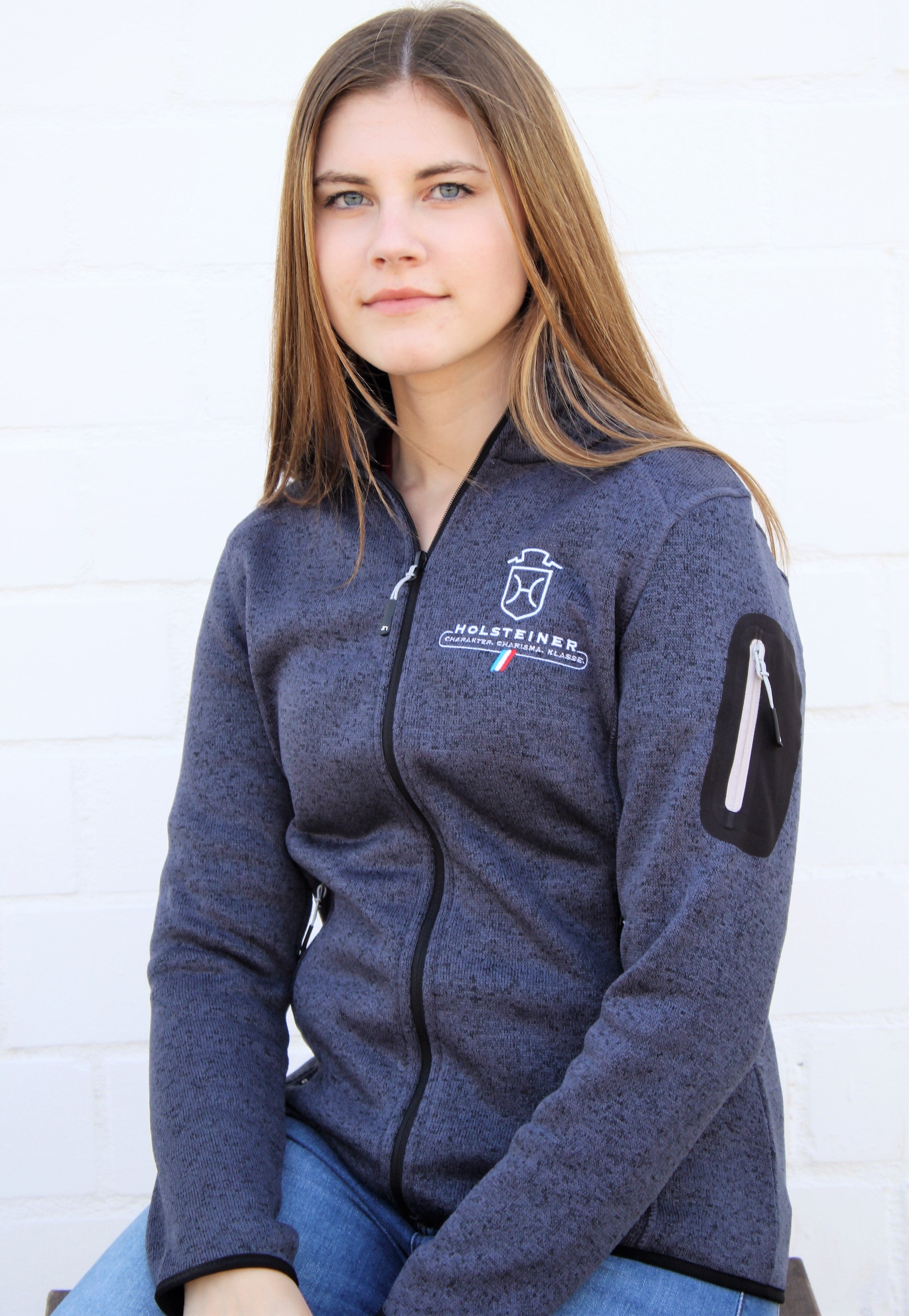 Damen Holsteiner KnitFleece Jacke