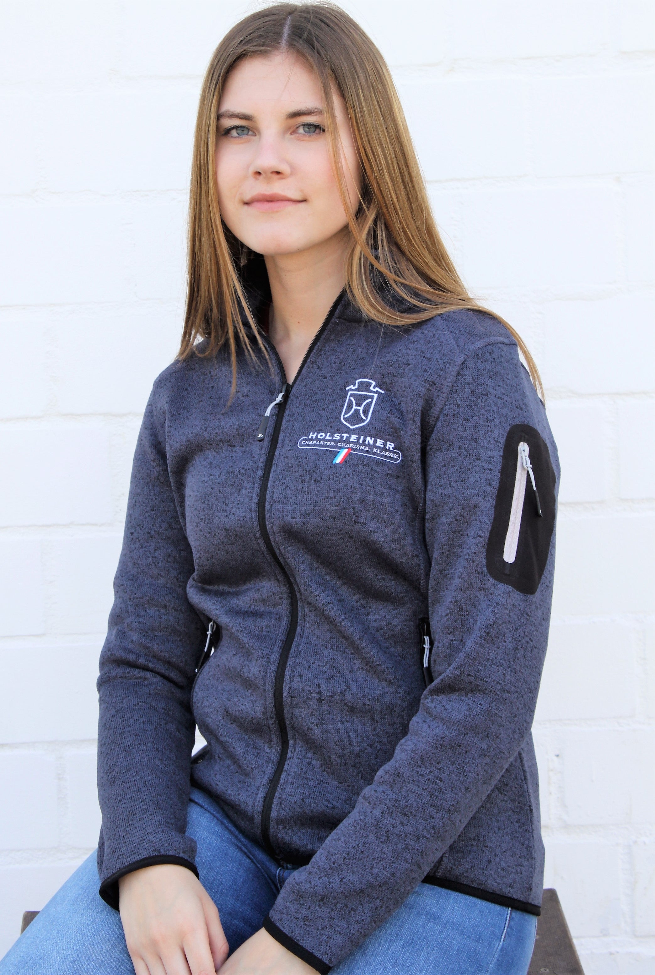 Damen Holsteiner KnitFleece Jacke