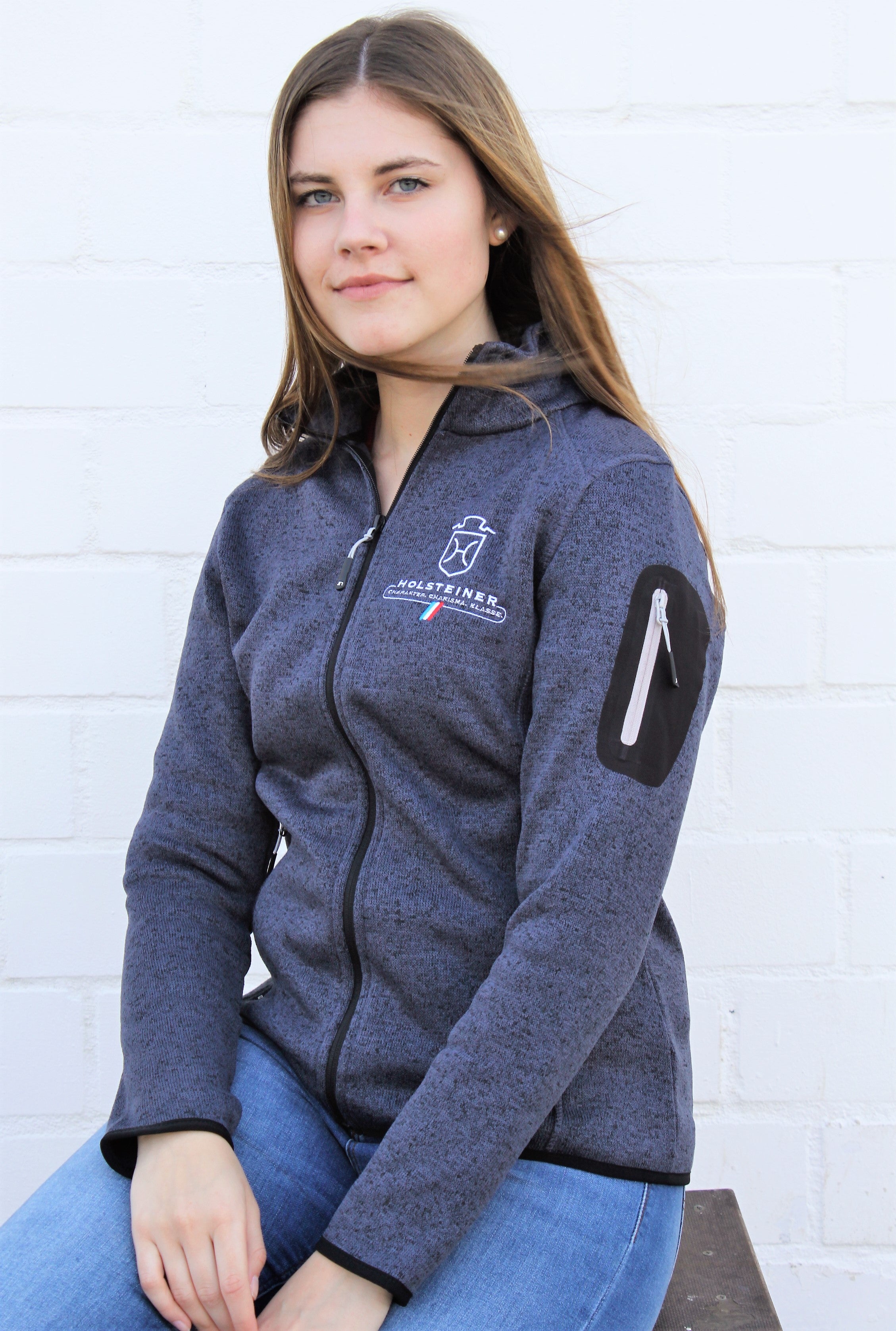Damen Holsteiner KnitFleece Jacke
