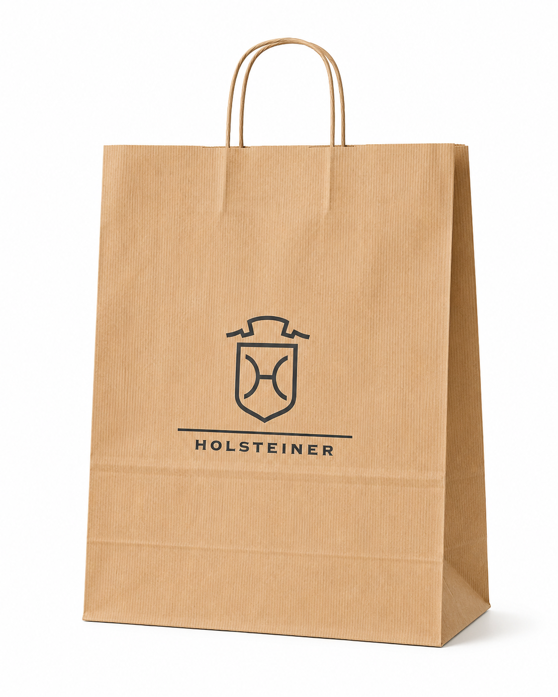 Holsteiner Budget Tragetasche aus Kraftpapier – Groß