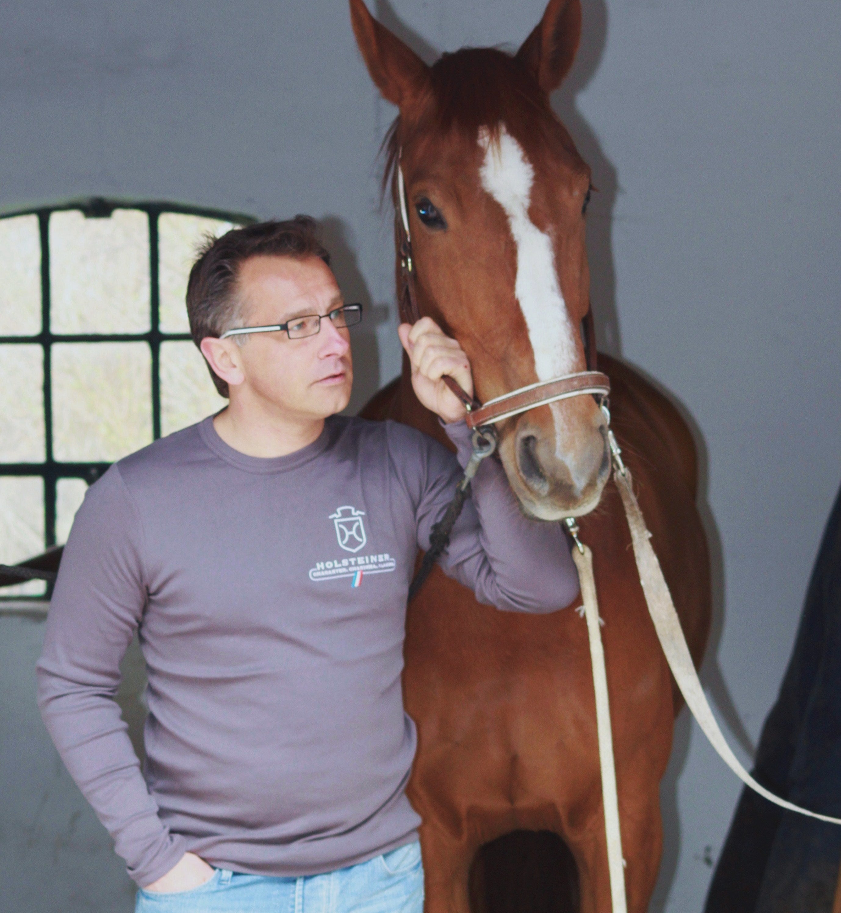 Herren Komfort-Langarmshirt, Rundhals