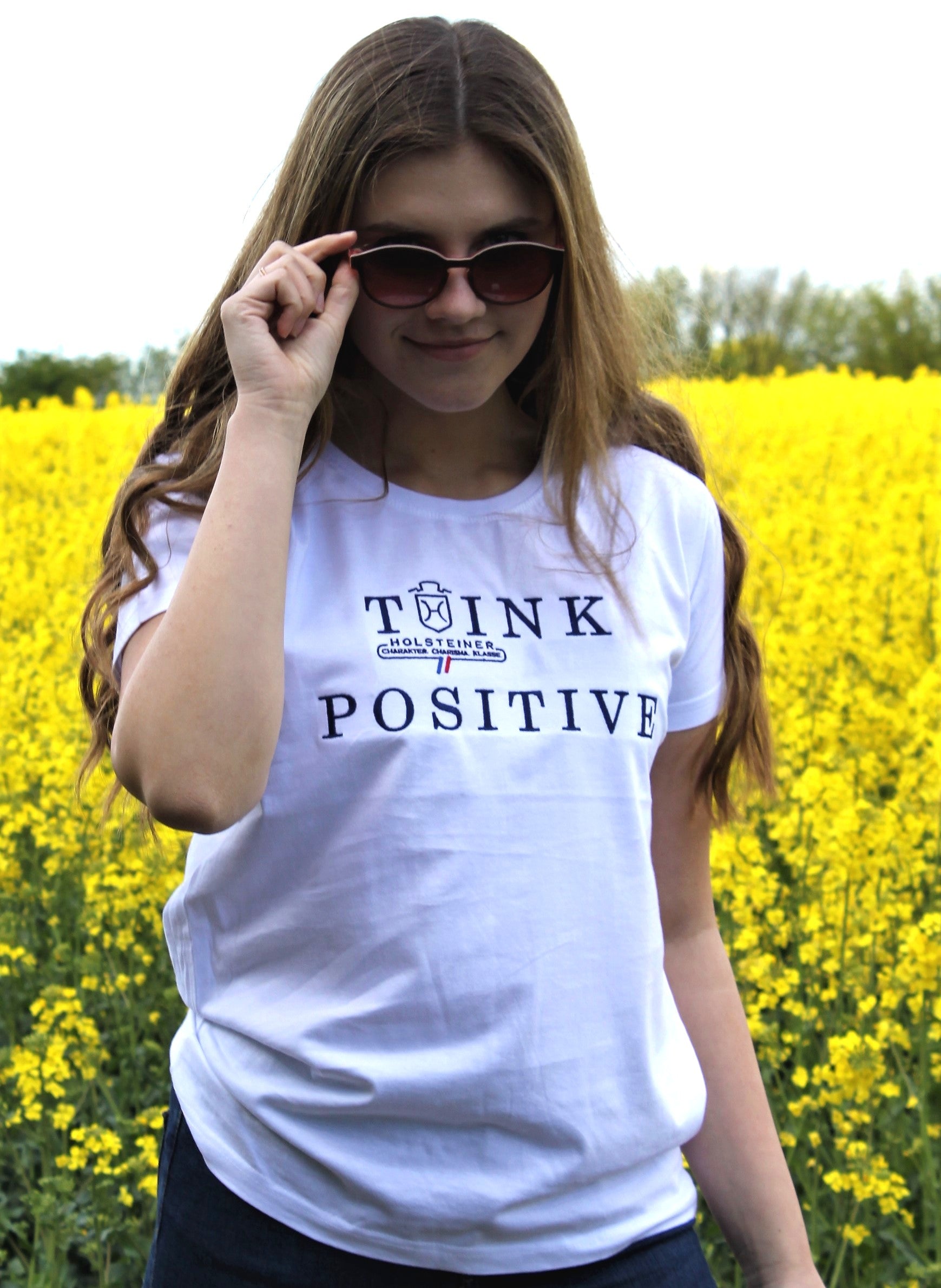 Damen Holsteiner Positive Vibes Shirt – Think Positive!