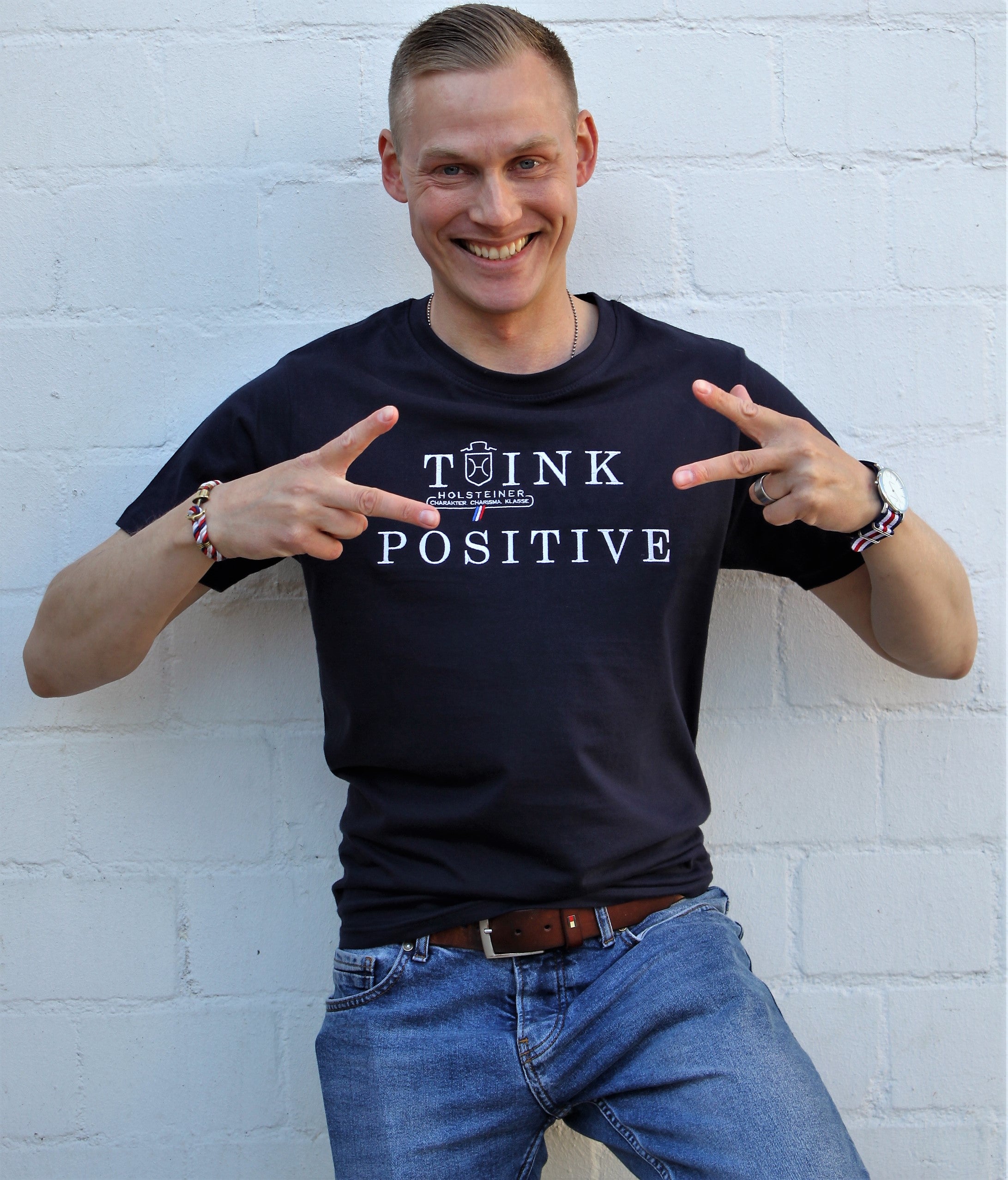 Herren Holsteiner Positive Vibes Shirt – Think Positive!